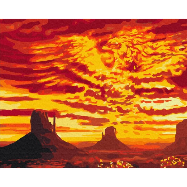 Картина по номерам Феникс в пустыне BS28721