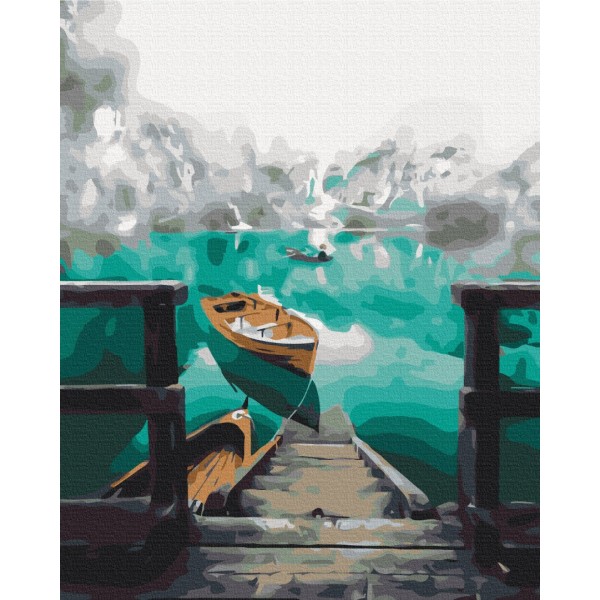 Картина за номерами Пейзаж в тумані BS52720