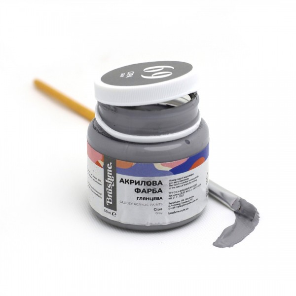 Акрилова фарба глянцева Сіра AP5069