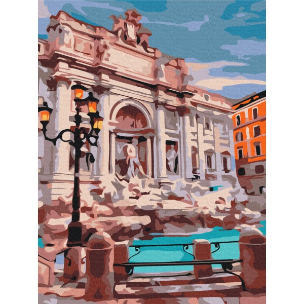 Картина за номерами Фонтан Ді Треві Рим RBS29709