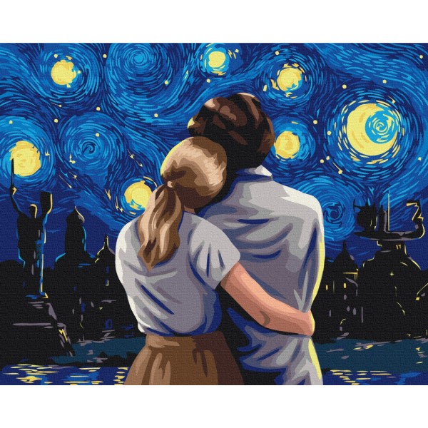 Картина за номерами Погляд в кіївську ніч @Поліна Скурихіна BS53492