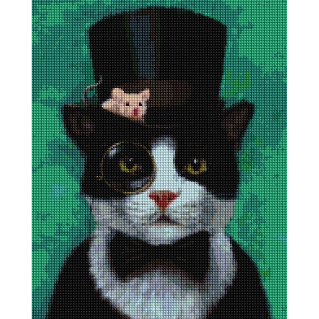 Алмазна мозаїка Котик джентельмен ©Lucia Heffernan DBS1207