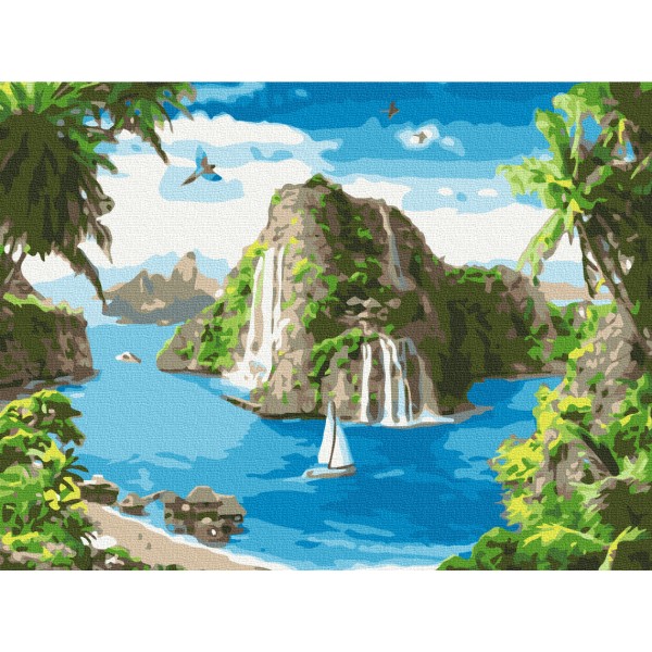 Картина за номерами Тропічна гавань RBS34675