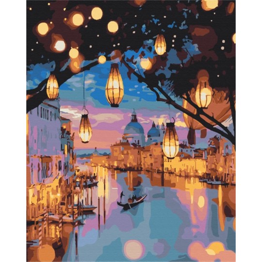 Картина по номерам Ночные огни Венеции