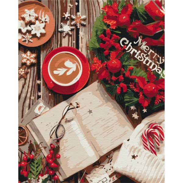 Картина по номерам Счастливого рождества Картина по номерам Счастливого рождества