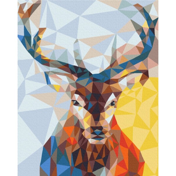 Картина за номерами Олень в калейдоскопі BS51419