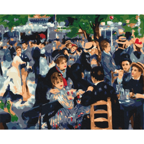 Картина за номерами Танці у Мулен де ла Галетт. П'єр-Огюст Ренуар BS52293