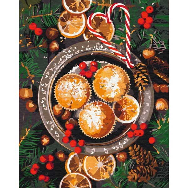 Картина по номерам Рождественские вкусности