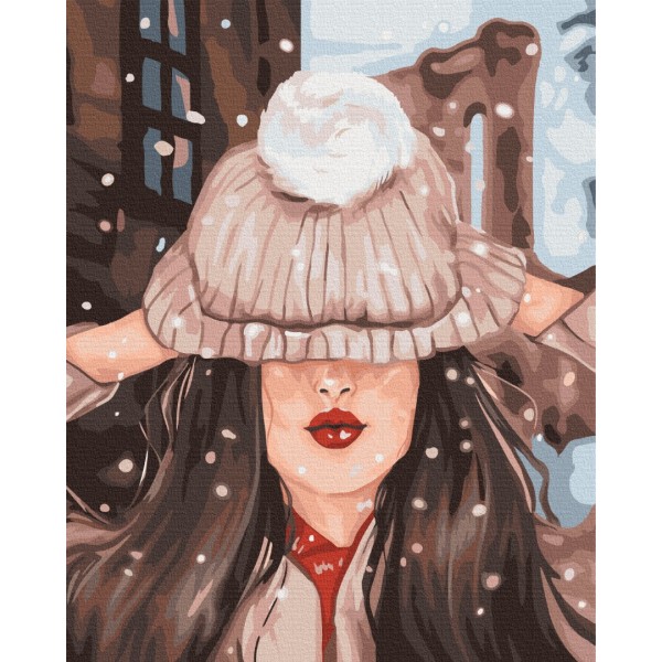 Картина за номерами Перший сніг Картина за номерами Перший сніг