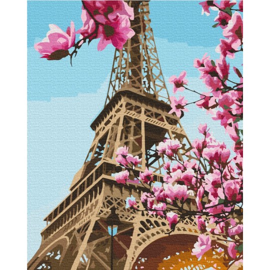 Картина по номерам Сакура в Париже