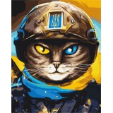 Картина за номерами Котик Захисник ©Маріанна Пащук