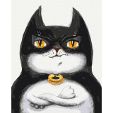 Картина за номерами Котик Бетмен ©Маріанна Пащук