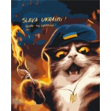 Картина за номерами Котик повстанець ©Маріанна Пащук