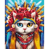Картина за номерами Киця україночка ©Маріанна Пащук