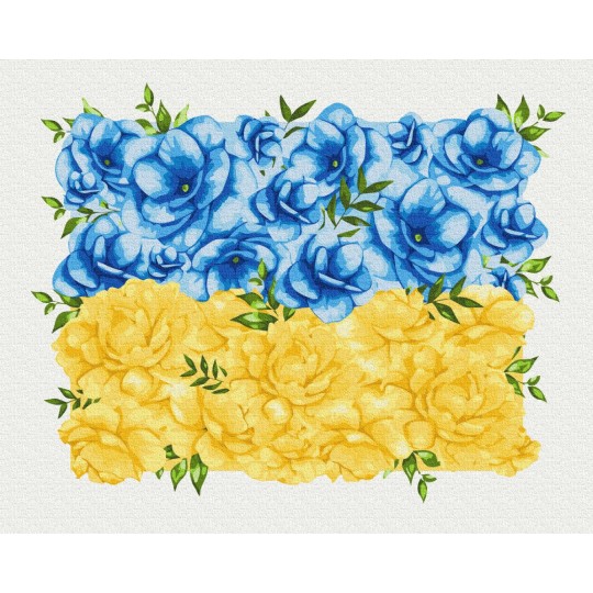 Картина за номерами Квітучий прапор @Svetlana Drab