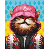 Картина за номерами Котик Kalush ©Маріанна Пащук