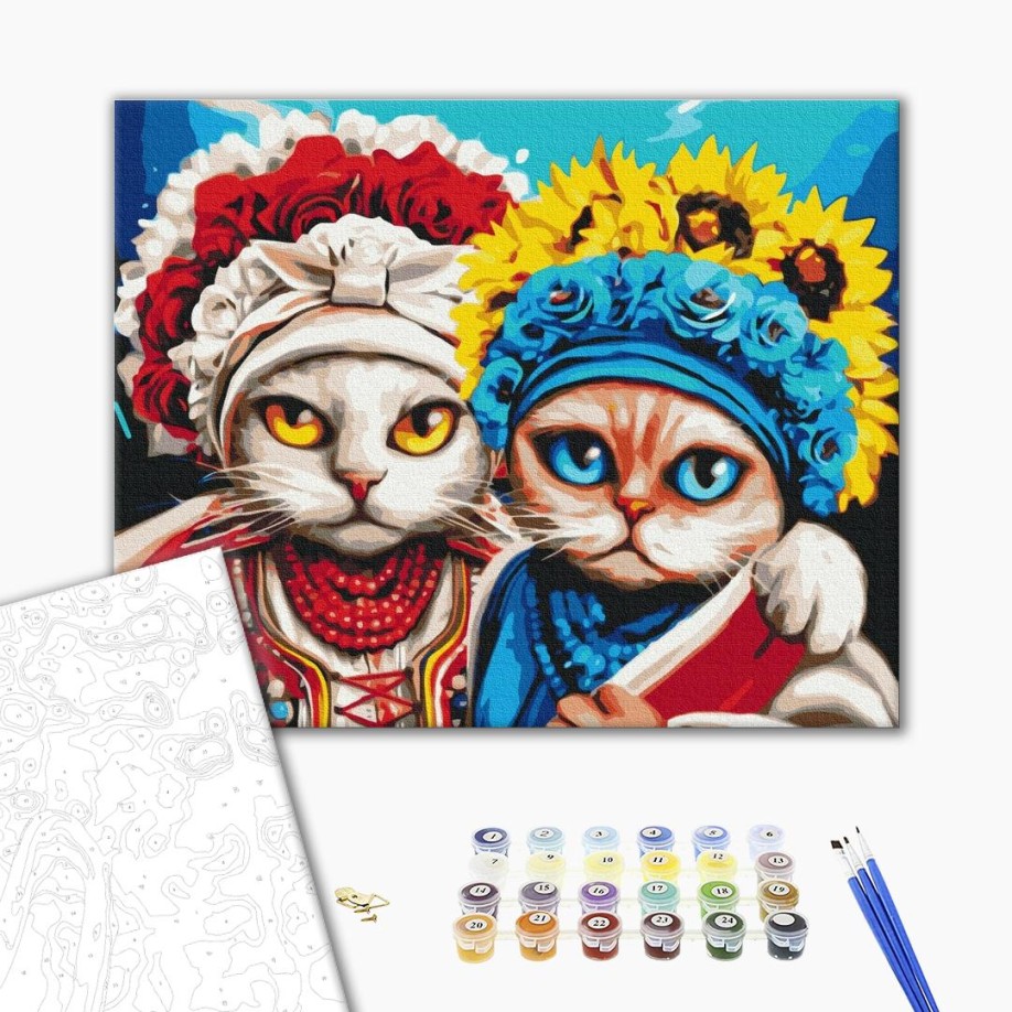 Картина за номерами Лапка підтримки @marysha_art