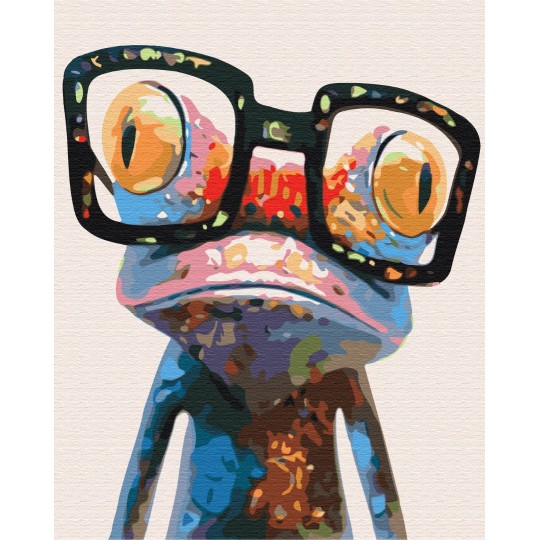 Картина по номерам Лягушка в очках