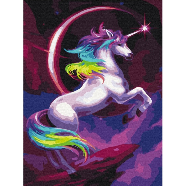 Картина за номерами Казковий веселковий єдиноріг RBS36214