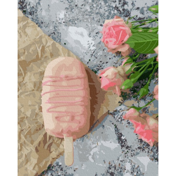 Преміум картина за номерами Трояндове морозиво