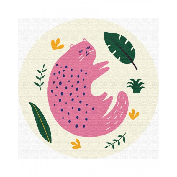 Картина за номерами Рожевий мур RC0002M