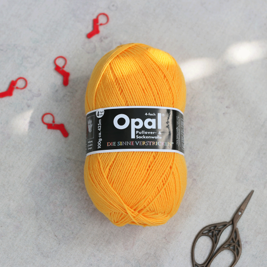Opal Sockenwolle uni, жовтий 5182