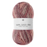 Rico Design Socks Earth + Wind + Fire, 01 - Berry