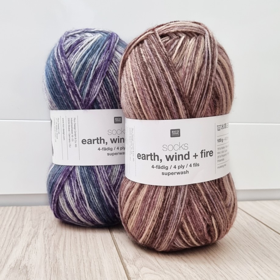 Rico Design Socks Earth + Wind + Fire, 02 - Sky