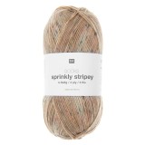 Rico Design Socks Sprinkly Stripey, 001