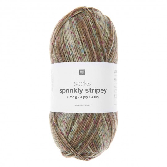 Rico Design Socks Sprinkly Stripey, 006