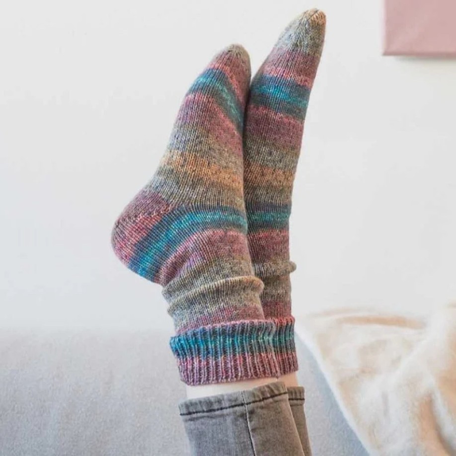 Rico Design Socks Sprinkly Stripey, 001