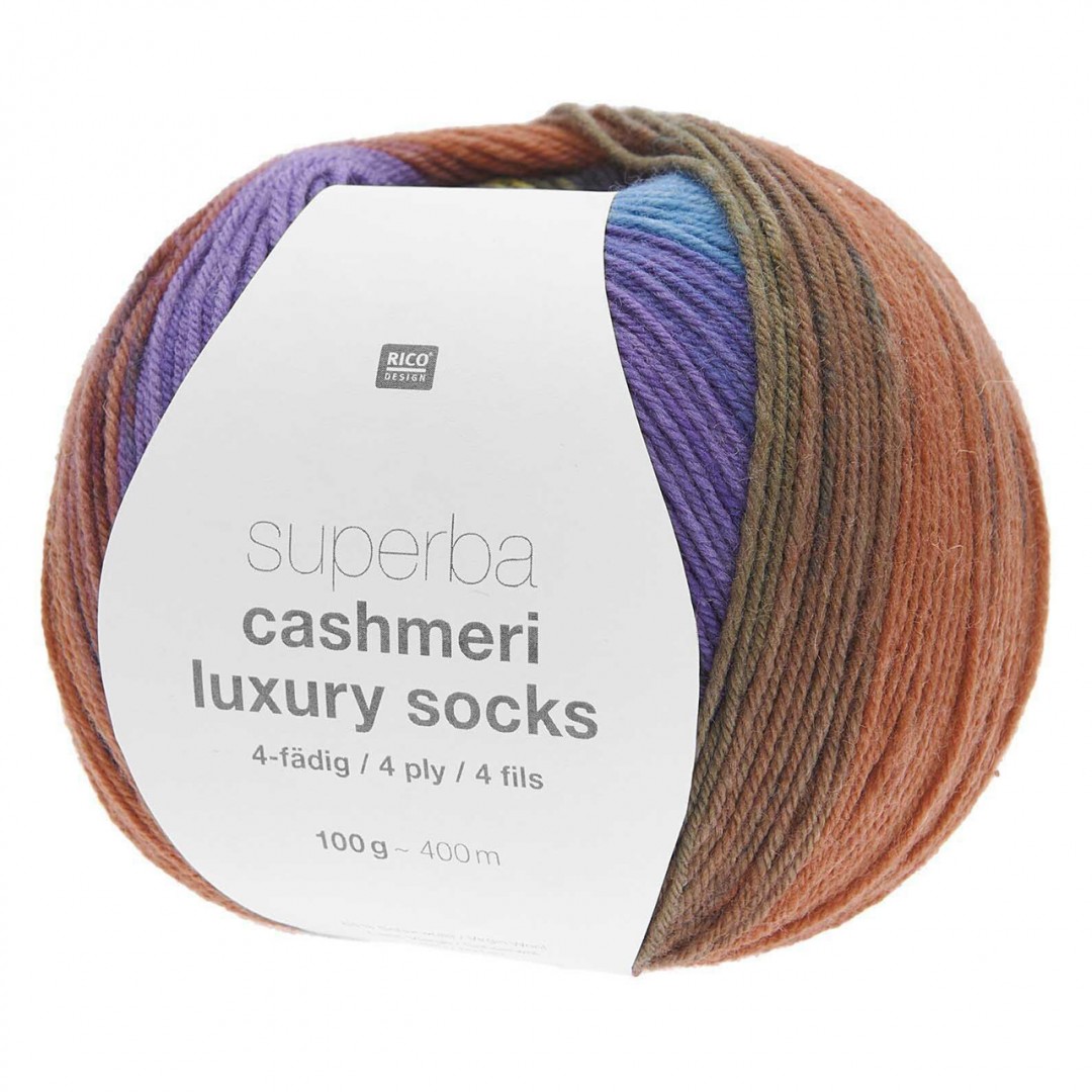 Rico Design Superba Cashmeri Luxury Socks, 022