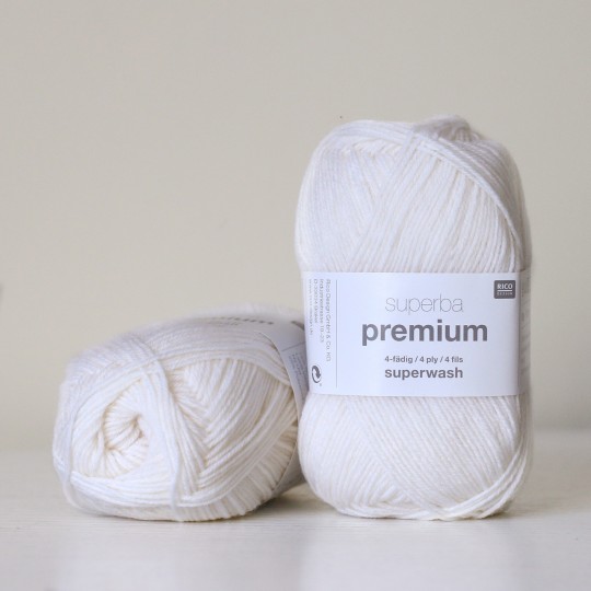 Rico Design Superba Premium Uni 50 г, 001 молочний