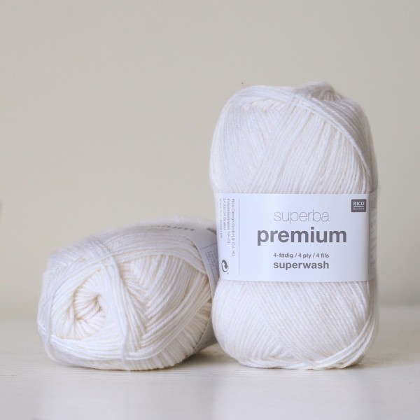 Rico Design Superba Premium Uni 50 г, 001 молочный