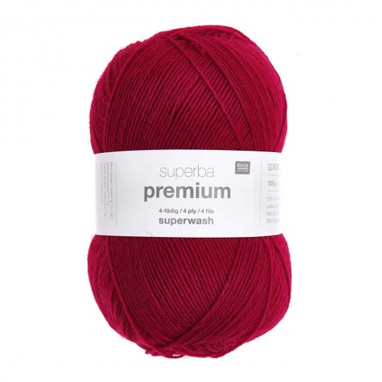 Rico Design Superba Premium Uni 100 г, 008 красный