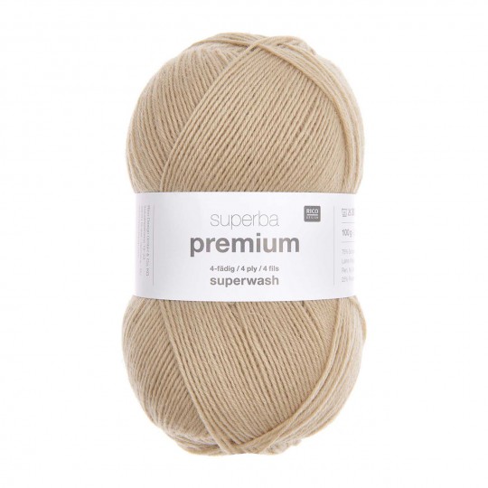 Rico Design Superba Premium Uni 100 г, 014 бежевий