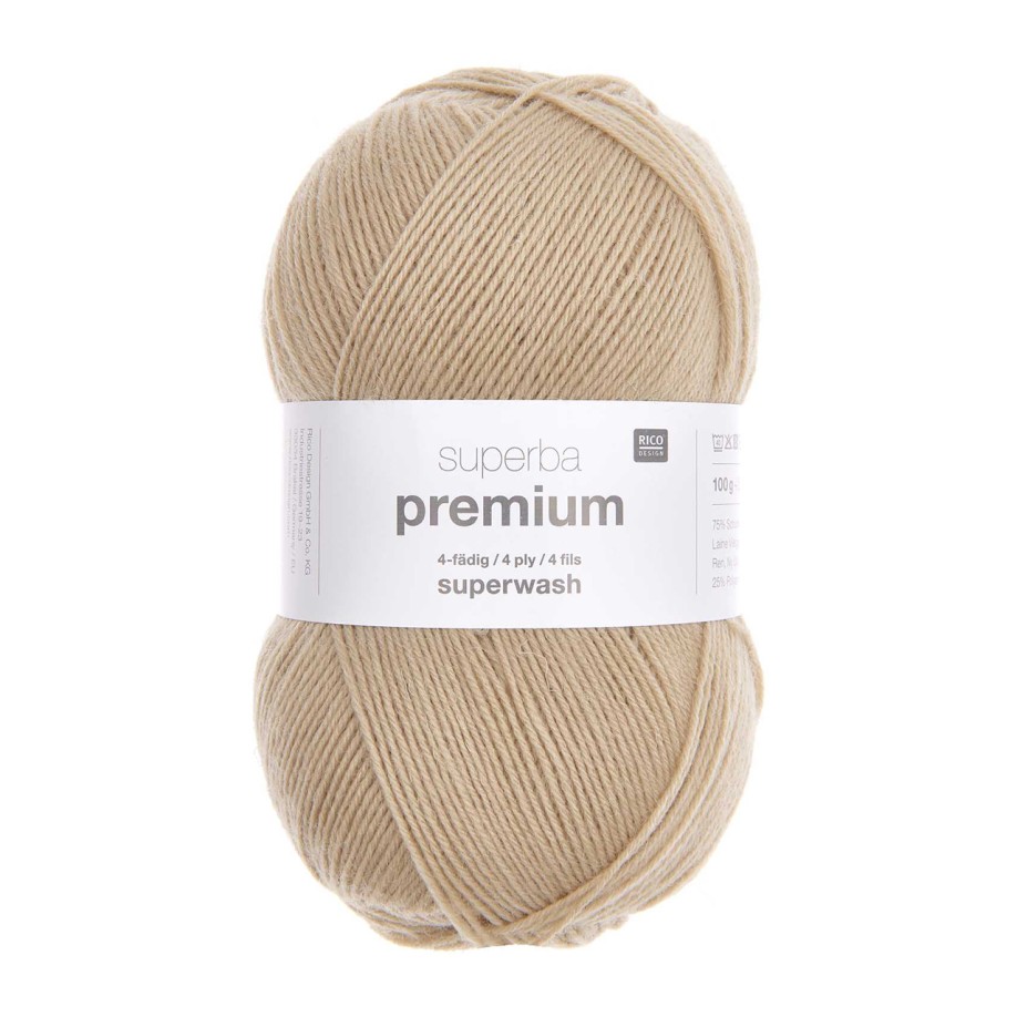 Rico Design Superba Premium Uni 100 г, 014 бежевий