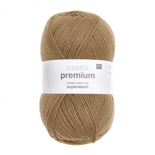 Rico Design Superba Premium Uni 100 г, 015 верблюд