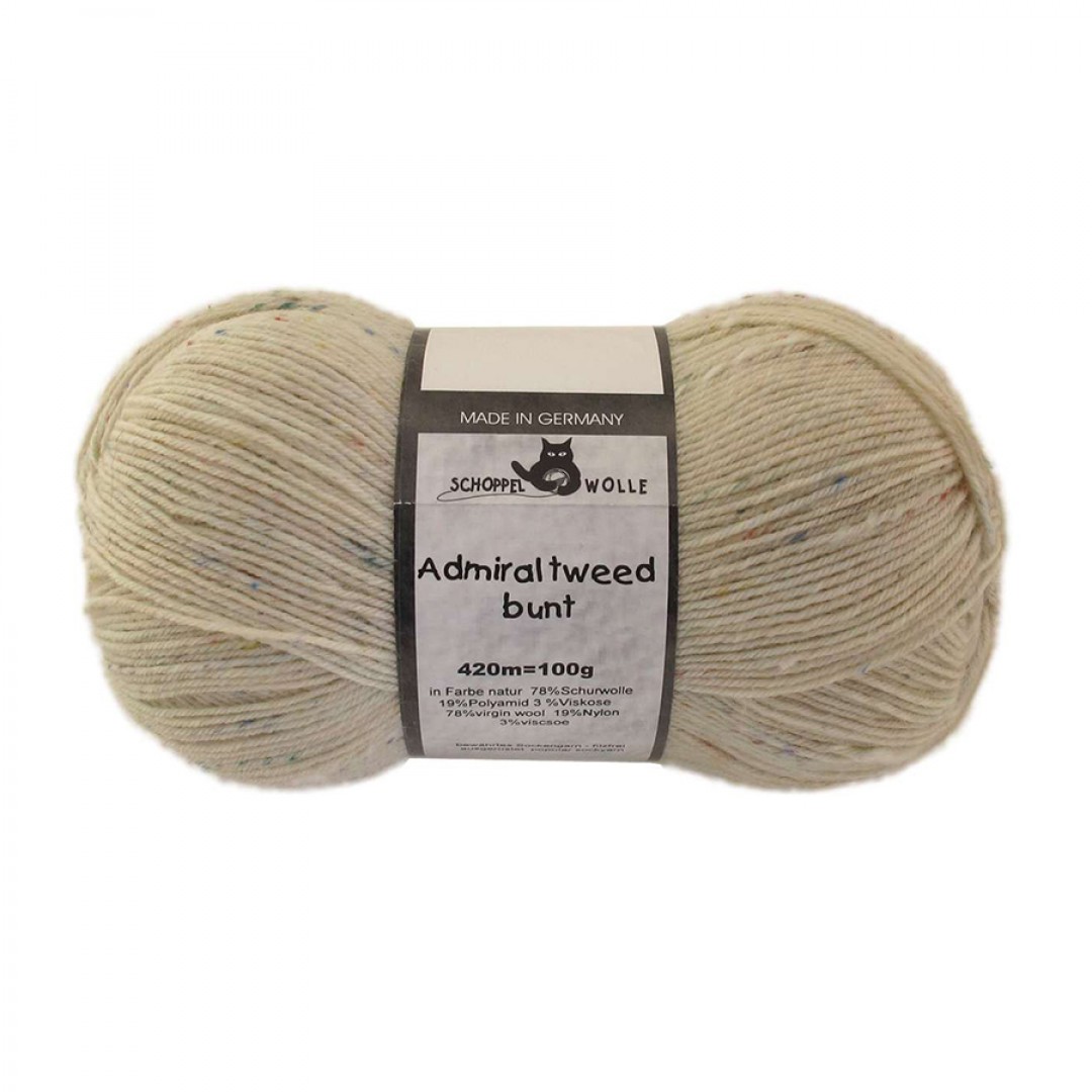 Schoppel Admiral Tweed Bunt, 980 Молочний