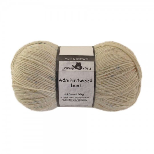Schoppel Admiral Tweed Bunt, 980 Молочний
