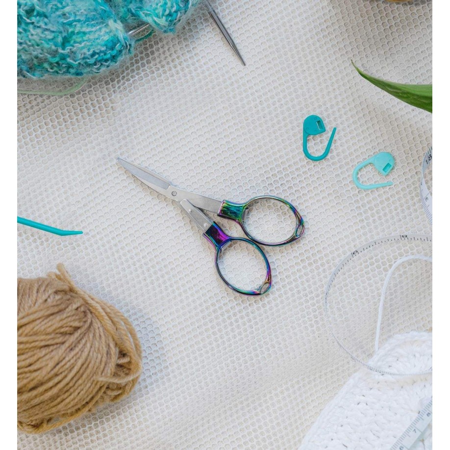 Ножницы складные KnitPro Mindful, радужные