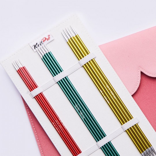 Набор носочных стальных спиц KnitPro Zing - Socks Kit, 15 см