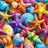 Кольорові морські зірки