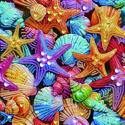 Цветные морские звёзды