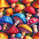 Цветные мухоморы