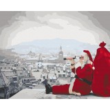 Картина за номерами - Санта не дрімає