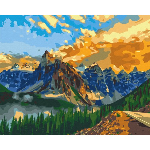 Картина по номерам - Горный пейзаж