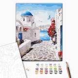 Картина за номерами - Вулиця Санторіні