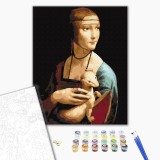 Картина по номерам - Дама с горностаем. Леонардо да Винчи