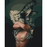 Картина за номерами "Дівчина птах" BS36582 40×50 см